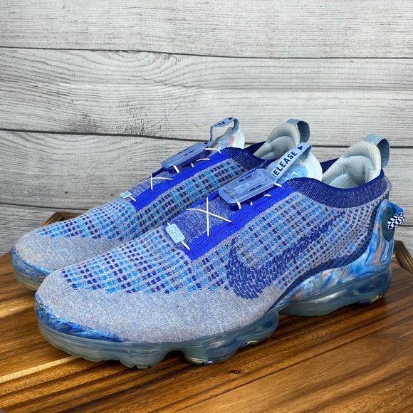 Nike Air VaporMax 2020 Flyknit Stone Blue Men’s Shoe CT1823-400 Sneaker Size 15 - Picture 2 of 12